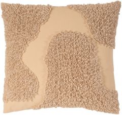 Sierkussen Faicchio 45x45cm beige taddy