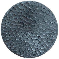 Wandornament Pictura 100 cm rond zilver