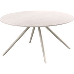 Salontafel Cercio keramiek 80cm rond wit