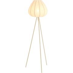 Vloerlamp Moscito ecru linnen 1-lichts