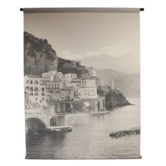 Wandkleed Trissino zwart wit