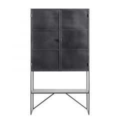 Opbergkast Orizone (100 cm) zwart metaal