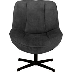 Draaifauteuil Fortenza velvet antraciet