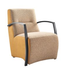 Fauteuil Metal caramel bronze