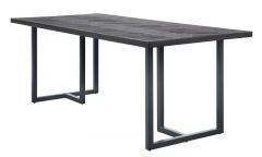 Eettafel Vinito 190x95 eiken fineer zwart