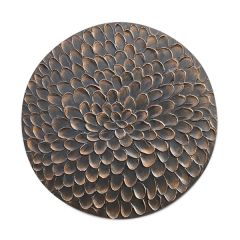 Wandornament Pictura 80 cm rond bruin