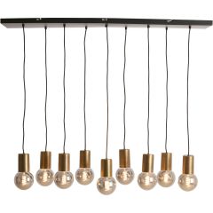 Hanglamp Trecate ruw antiek brons 9-lichts