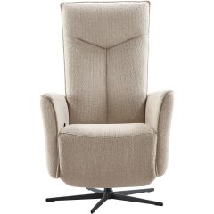 Relaxfauteuil Seduto microvezel beige