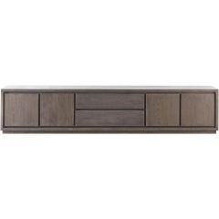 Tv-meubel Lavio grafiet eikenhout 242 cm