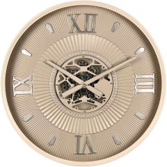 Klok Nimar metaal rond 60cm taupe dessin 54