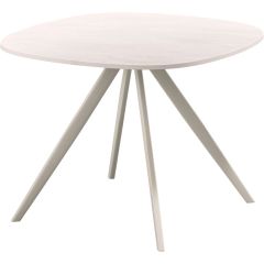 Salontafel Fitura keramiek 60x60 cm vierkant wit