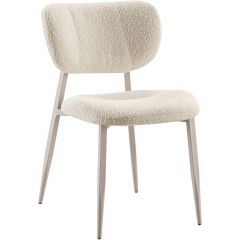 Eetkamerstoel Gomba bouclé ecru