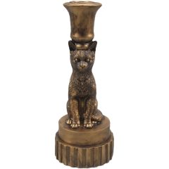 Kandelaar Ippari kat met kopertint