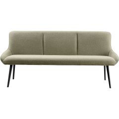 Eetkamerbank Ceno 190 cm combi stof groen