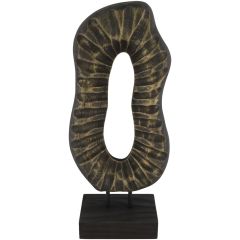 Decoratiebeeld Positano S goud zwart