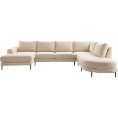 Hoekbank rechts Aziri ecru supreme comfort