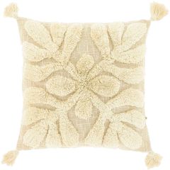 Sierkussen Foglia 45x45cm dessin 1 naturel
