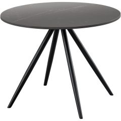 Salontafel Cercio keramiek 60cm rond zwart