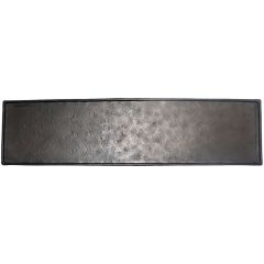 Decoratieschaal Trebbia 15x40 cm rechthoekig zwart