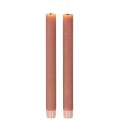Dinerkaars Benevento Led 24 cm hoog roze