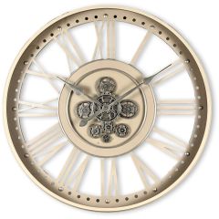 Klok Nimar metaal rond 80cm taupe open dessin 45