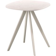 Salontafel Fitura keramiek 40x40 cm vierkant wit