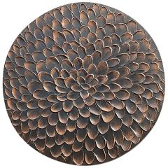 Wandornament Pictura 100 cm rond bruin