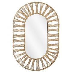 Spiegel Capolago ovaal 86x58 cm L lichtbruin