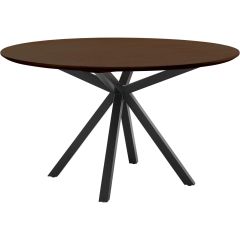 Eettafel Belvio 140 cm rond dark oak