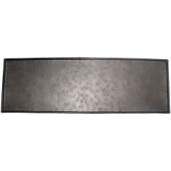 Decoratieschaal Trebbia 20x80 cm rechthoekig zwart