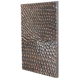 GILDE Metallbilder Wanddeko Bilder Metall – moderne Wanddekoration Wohnzimmer – Wandbild 3D Metallbild Wand Deko Blumen Blätter Wall Decoration 54 x 90 cm Grün Naturtöne GILDE Metallbilder Wanddeko Bilder Metall – moderne Wanddekoration Wohnzimmer – Wandbild 3D Metallbild Wand Deko Blumen Blätter Wall Decoration 54 x 90 cm Grün Naturtöne